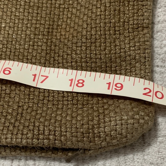 Restoration Hardware brown linen Accent Pillow cover - Picture 4 of 7